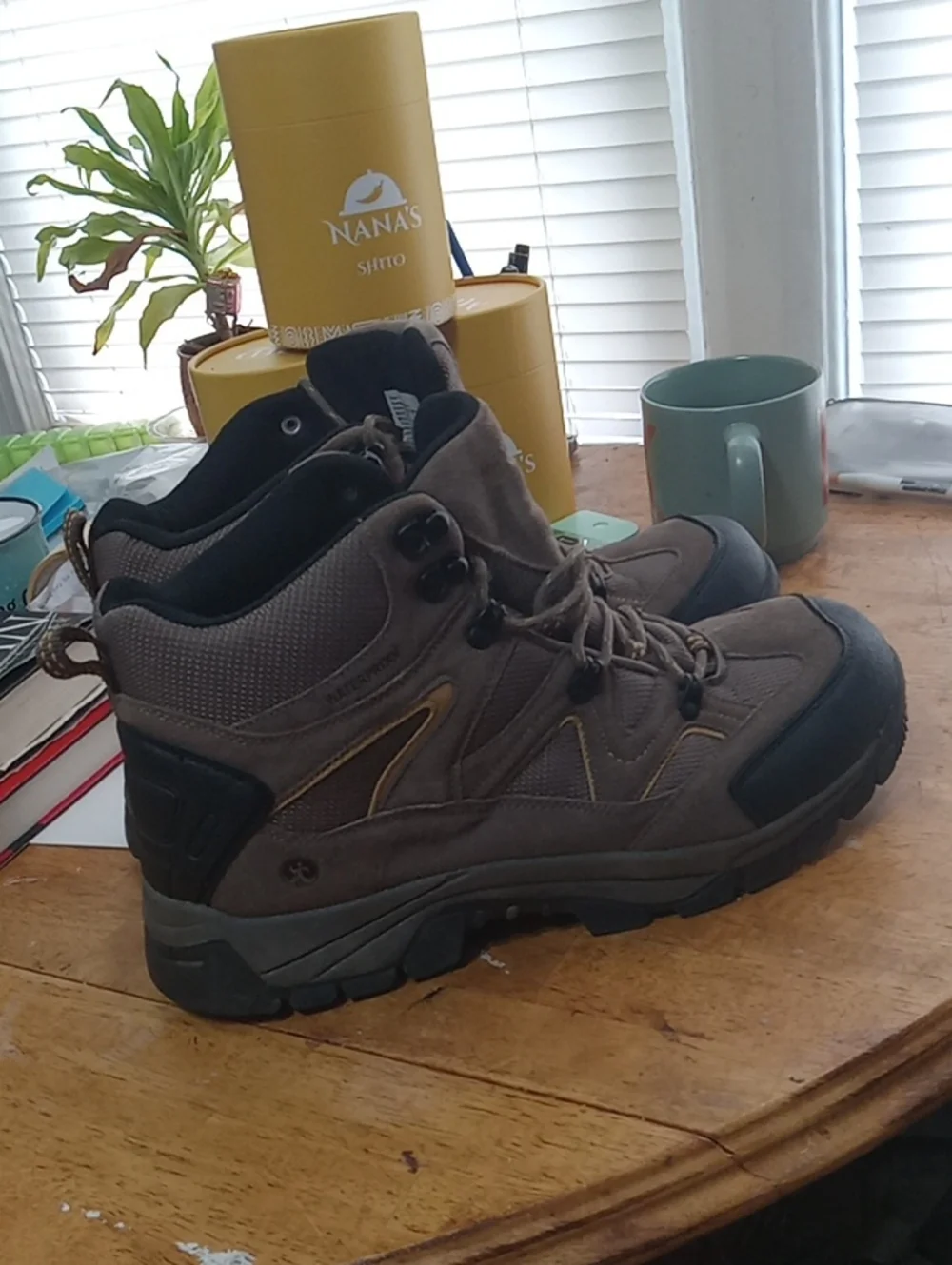 Northside Men's Brown and Black Lace-Up Outdoor Boots